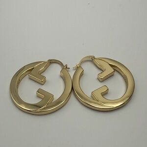 Gold Hoop Earrings (small) 1.5"
